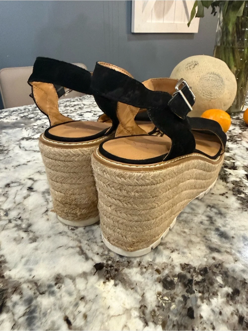 Crown Vintage Platform Espadrilles Wedge Sandals woman’s size 9.5